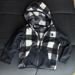 Kids Black and White Checkered Hoodie